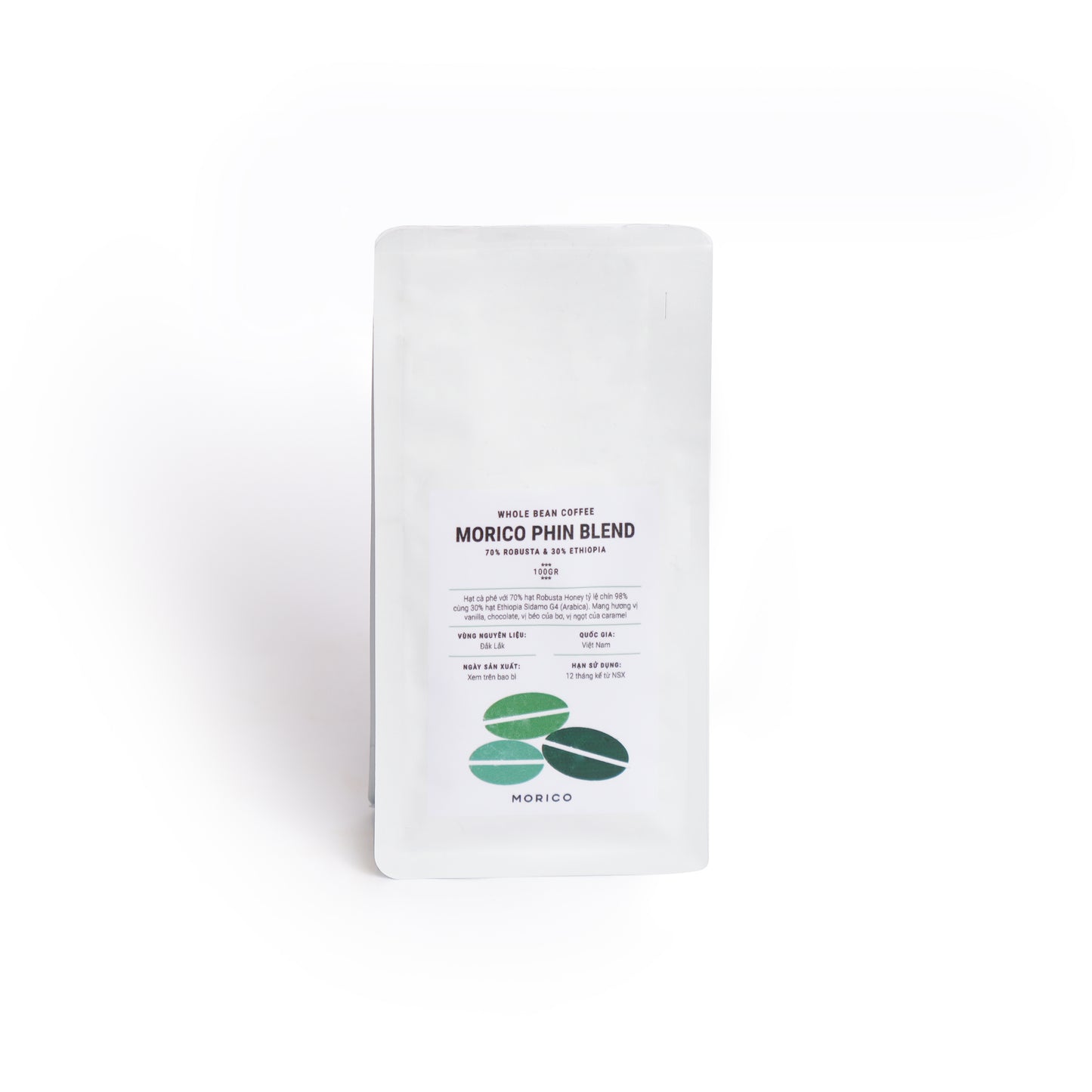 Cà phê hạt Morico Phin Blend 100gr