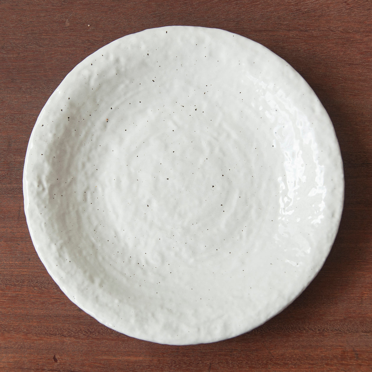 MEC-D1. Dĩa tròn trắng sứ
