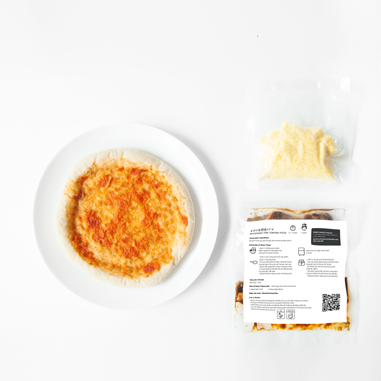 Tori Teriyaki Pizza (18cm, 2 servings)