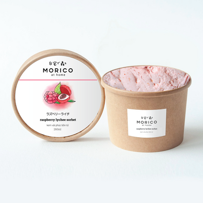 SPECIAL. Raspberry Lychee Sorbet 260ml (Không sữa | Not contain dairy ingredients)