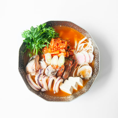 Seafood Kimchi Nabe (without vegetable, tofu) | Lẩu hải sản kimchi (không kèm rau, đậu hũ)